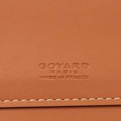 Pre Owned Goyard Brown Goyardine Coated Canvas and Leather Document Case