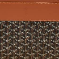 Pre Owned Goyard Brown Goyardine Coated Canvas and Leather Document Case