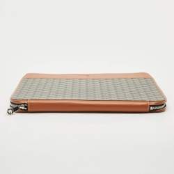 Pre Owned Goyard Brown Goyardine Coated Canvas and Leather Document Case