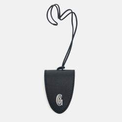 Pre Owned Goyard Black Leather Bag Charm