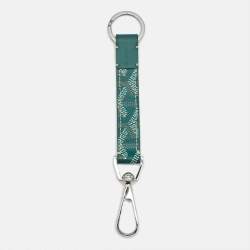 مملوكة مسبقًا Goyard Mousqueton Key Ring Green Goyardine Coated Canvas and Leather 