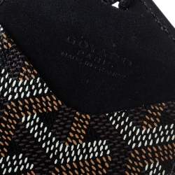 Goyard Black Goyardine Coated Canvas and Leather Luggage Tag
