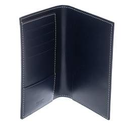 Goyard Blue Goyardine Coated Canvas Grenelle Passport Holder