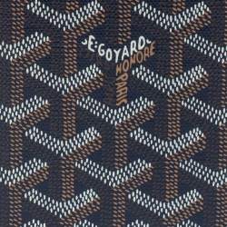 Goyard Blue Goyardine Coated Canvas Grenelle Passport Holder