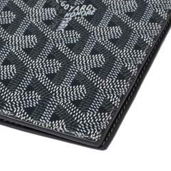 Pre Owned Goyard Grey Goyardine Coated Canvas Passport Cover