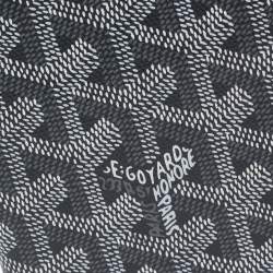 Pre Owned Goyard Grey Goyardine Coated Canvas Passport Cover