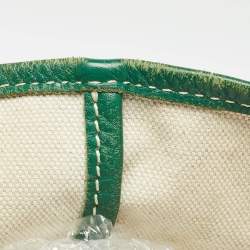 Goyard Green Goyardine Coated Canvas and Leather Stripe Saint Louis GM Tote