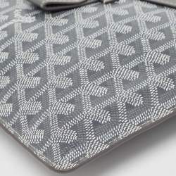 Goyard Grey Goyardine Coated Canvas Camondo Horizontal MM Clutch