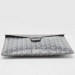 Goyard Grey Goyardine Coated Canvas Camondo Horizontal MM Clutch