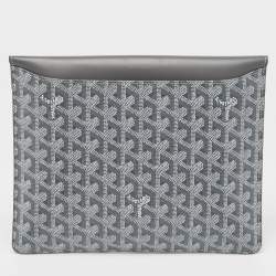 Goyard Grey Goyardine Coated Canvas Camondo Horizontal MM Clutch