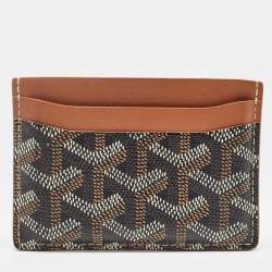 Goyard Brown Goyardine Coated Canvas and Leather Saint Sulpice Card Holder