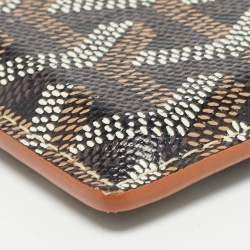 Goyard Brown Goyardine Coated Canvas and Leather Saint Sulpice Card Holder