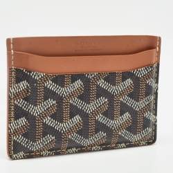 Goyard Brown Goyardine Coated Canvas and Leather Saint Sulpice Card Holder