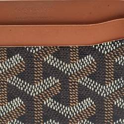 Goyard Brown Goyardine Coated Canvas and Leather Saint Sulpice Card Holder