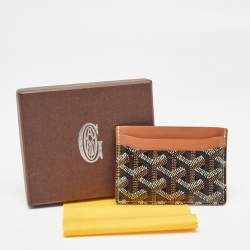 Goyard Brown Goyardine Coated Canvas and Leather Saint Sulpice Card Holder