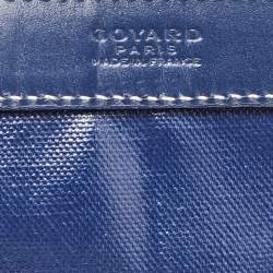 Goyard Navy Blue Goyardine Coated Canvas and Leather Bellechasse PM Tote