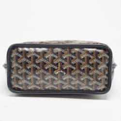 Goyard Black Goyardine Coated Canvas Anjou Mini Reversible Bag