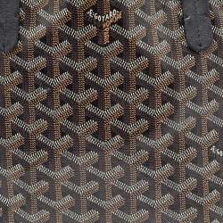 Goyard Black Goyardine Coated Canvas Anjou Mini Reversible Bag