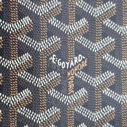 Goyard Black Canvas Monte Carlo Bois Clutch