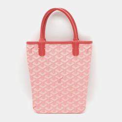 Goyard x Disney Pink Canvas Poitier Handbag