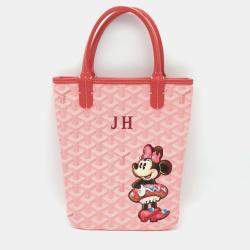 Goyard x Disney Pink Canvas Poitier Handbag