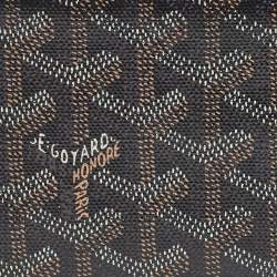 Goyard Black Goyardine Coated Canvas and Leather Richelieu Wallet