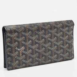 Goyard Black Goyardine Coated Canvas and Leather Richelieu Wallet