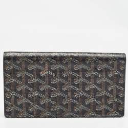 Goyard Black Goyardine Coated Canvas and Leather Richelieu Wallet