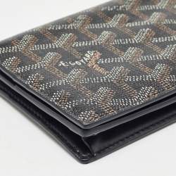 Goyard Black Goyardine Coated Canvas and Leather Richelieu Wallet