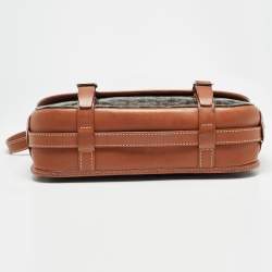 Goyard Brown Goyardine Coated Canvas and Leather Belvedere MM Saddle Bag