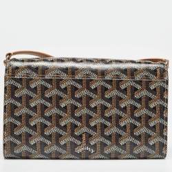 Goyard Brown Goyardine Coated Canvas Varenne Wallet on Strap