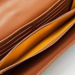 Goyard Brown Goyardine Coated Canvas Varenne Wallet on Strap