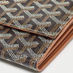 Goyard Brown Goyardine Coated Canvas Varenne Wallet on Strap