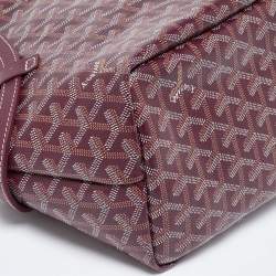 Goyard Burgundy Goyardine Coated Canvas and Leather The Chien Gris Bag