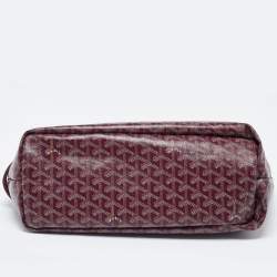 Goyard Burgundy Goyardine Coated Canvas and Leather The Chien Gris Bag