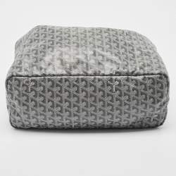 Pre Owned Goyard Grey Goyardine Coated Canvas and Leather Saint Louis PM Tote