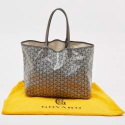 Pre Owned Goyard Grey Goyardine Coated Canvas and Leather Saint Louis PM Tote