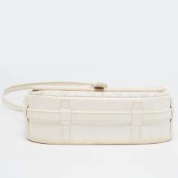 Goyard White Goyardine Coated Canvas and Leather Belvedere PM Bag