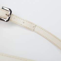 Goyard White Goyardine Coated Canvas and Leather Belvedere PM Bag
