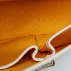 Goyard White Goyardine Coated Canvas and Leather Belvedere PM Bag