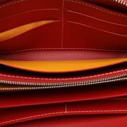 Goyard Red Goyardine Coated Canvas Matignon Zip Around Wallet