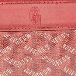 Goyard Red Goyardine Coated Canvas Matignon Zip Around Wallet