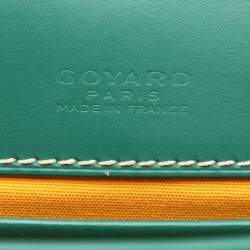 Goyard Green Goyardine Coated Canvas and Leather Belvedere II PM Saddle Bag