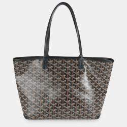 Goyard Black Goyardine Canvas Artois Tote Bag