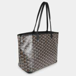 Goyard Black Goyardine Canvas Artois Tote Bag