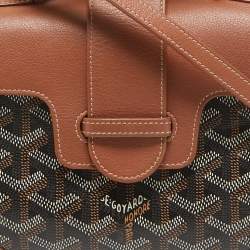 Goyard Brown Goyardine Coated Canvas and Leather Mini Saigon Top Handle Bag