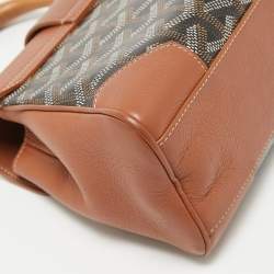 Goyard Brown Goyardine Coated Canvas and Leather Mini Saigon Top Handle Bag