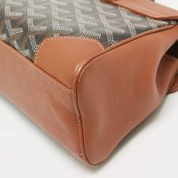 Goyard Brown Goyardine Coated Canvas and Leather Mini Saigon Top Handle Bag