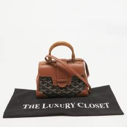 Goyard Brown Goyardine Coated Canvas and Leather Mini Saigon Top Handle Bag
