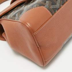 Goyard Brown Goyardine Coated Canvas and Leather Mini Saigon Top Handle Bag